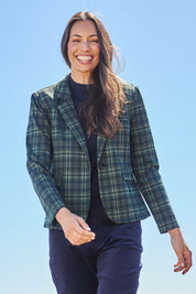 The Classic Houndstooth Blazer – Greenblue