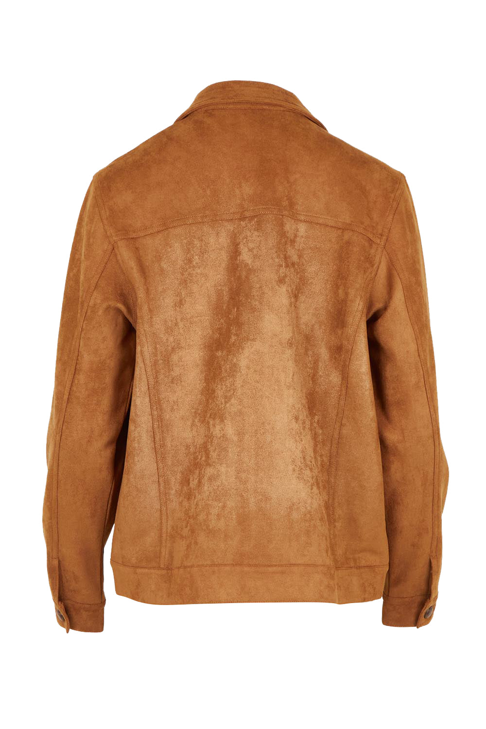 The Luxe Faux Suede Jacket – Tan