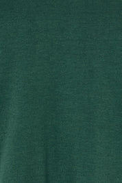 Product shot of The Classic Long Sleeve Tee in colour Pinegreen (Green), detail