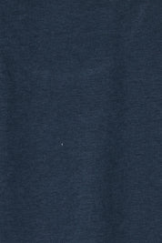 Product shot of The Classic Cotton Blend Short Sleeve Tee in colour Darknavy (Blue), detail