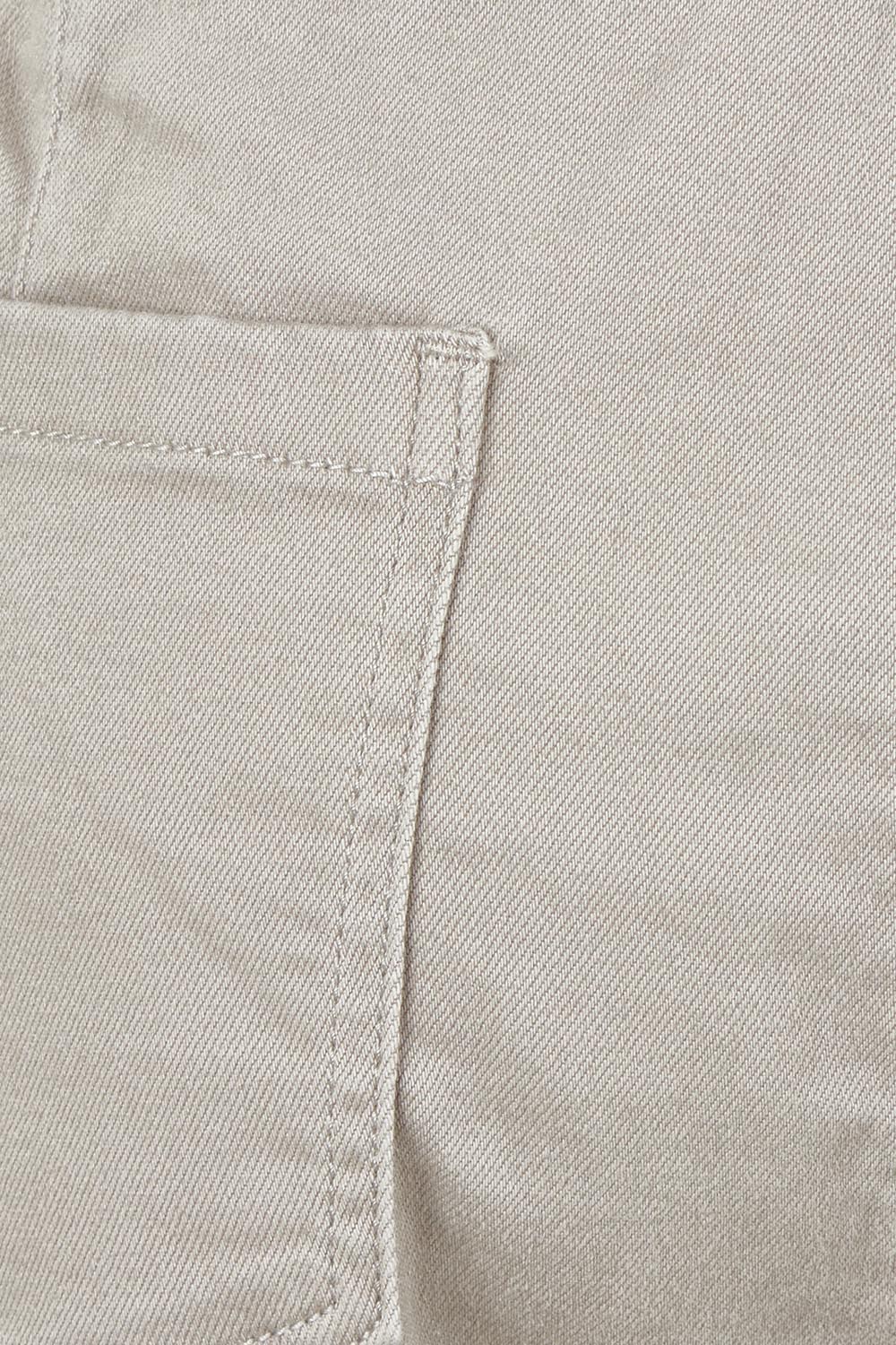 Product shot of The Pull On Cotton Pant With Drawstring in colour Biscuit, detail