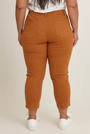 Preloved The Pull On Cotton Pant With Drawstring – Rust