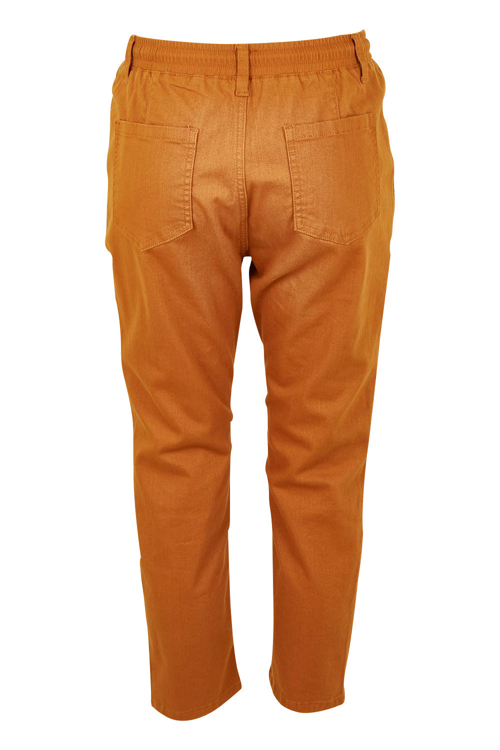 Preloved The Pull On Cotton Pant With Drawstring – Rust