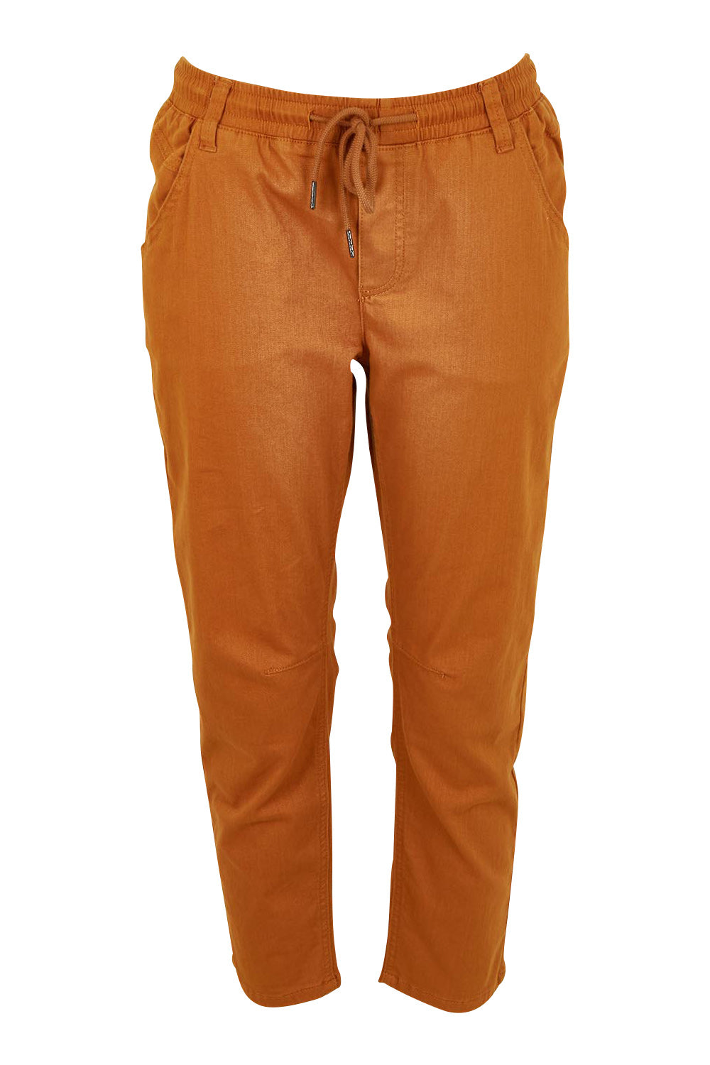 Preloved The Pull On Cotton Pant With Drawstring – Rust