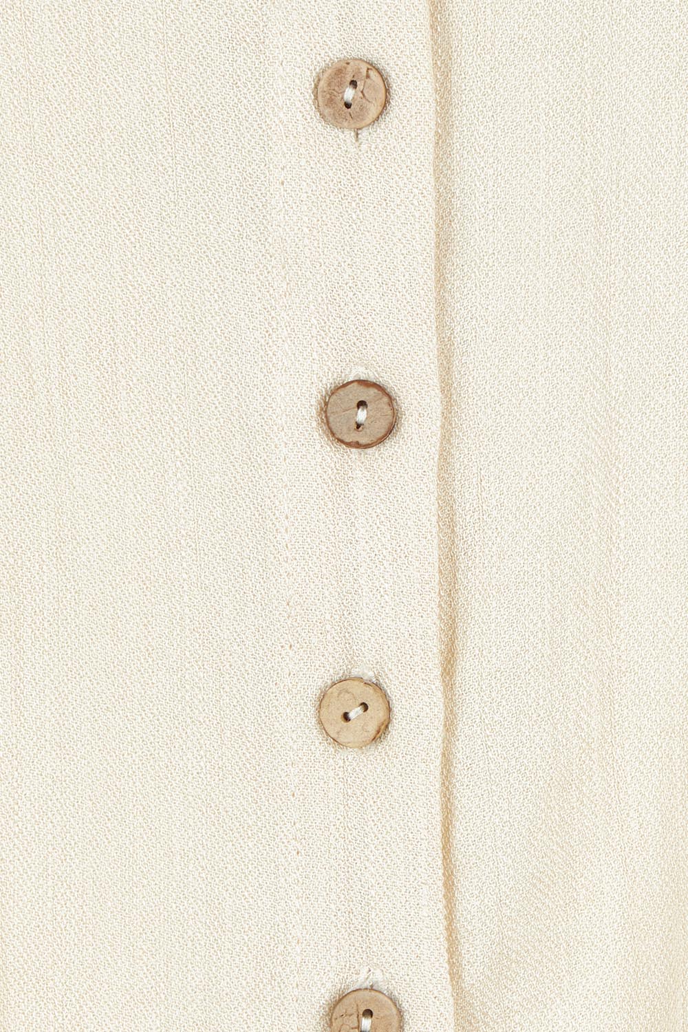 Product shot of The Must Have Linen Look Shirt in colour Sand, detail