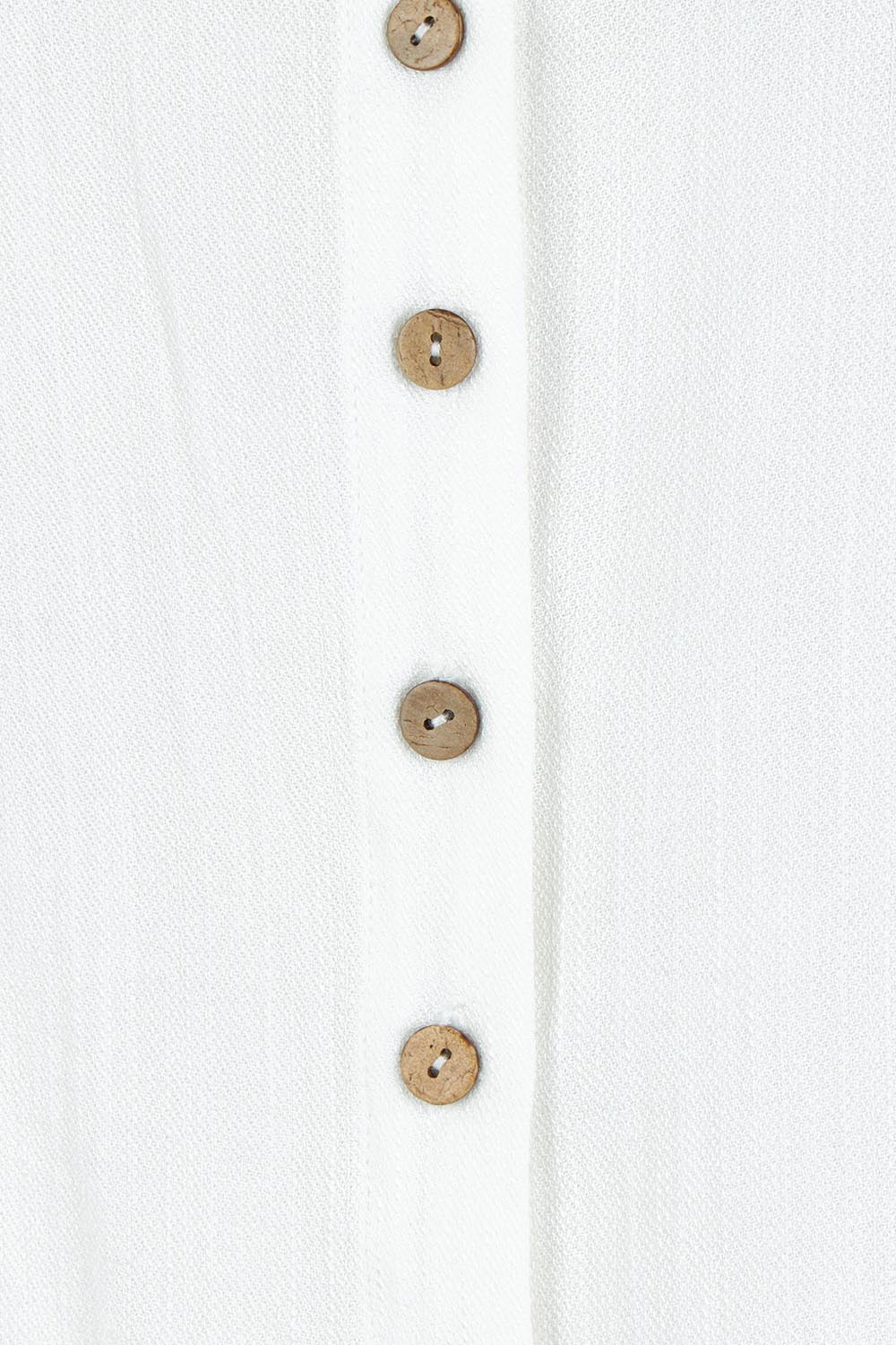 Product shot of The Must Have Linen Look Shirt in colour White (White), detail