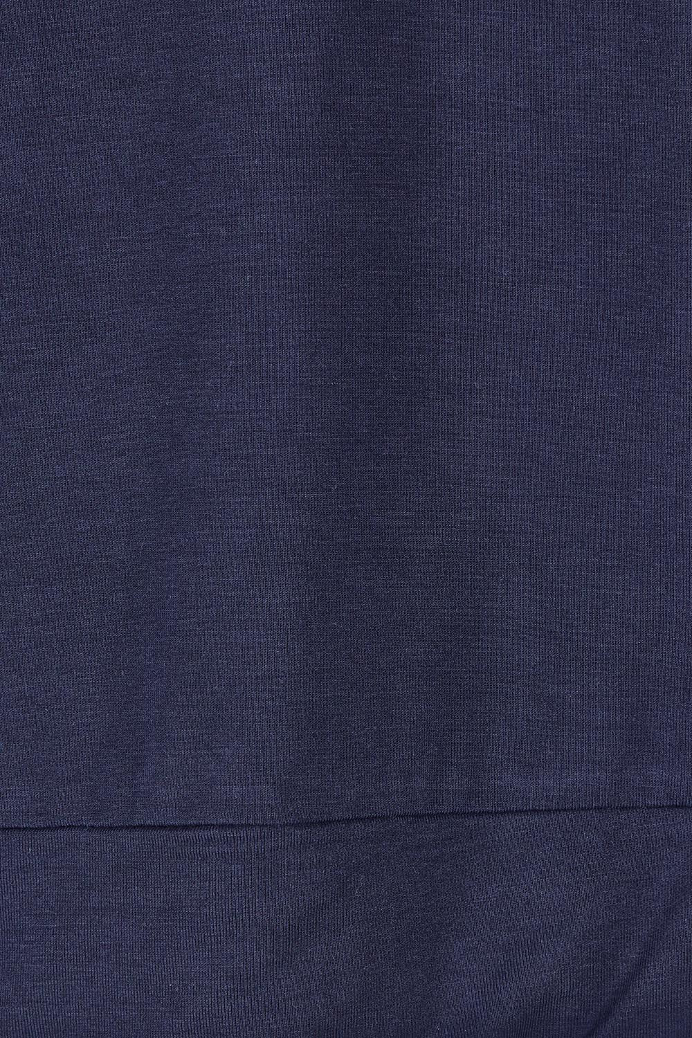 Product shot of The Mix Me Match Me Bamboo Shrug in colour Darknavy (Blue), detail