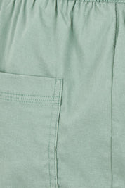 Preloved The Elastic Waist Pull On Patch Pocket Pant - Fern