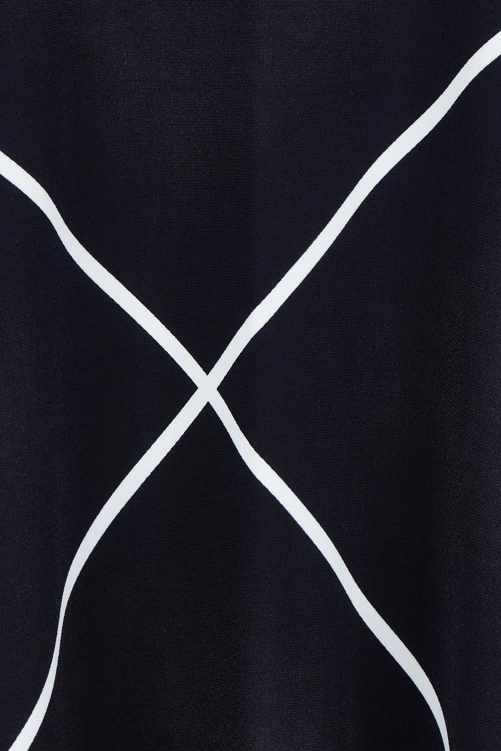 Product shot of The Easy Wear Printed Tank Dress in colour Navywhite (Blue), detail