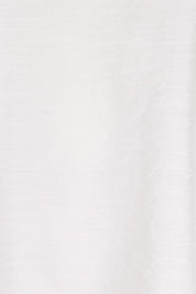 Product shot of the The Popover Cotton Blend Boat Neck Top – Natural in colour Natural, showing detail