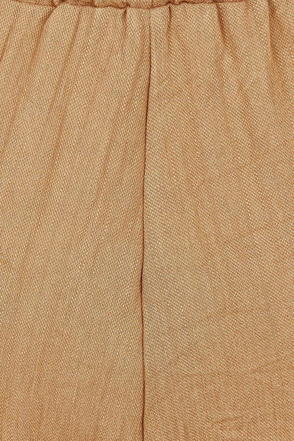 Product shot of The Must Have Linen Look Pull on Pant in colour Latte, detail