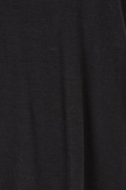 Product shot of The Mix Me Match Me Bamboo Tank in colour Black (Black), detail