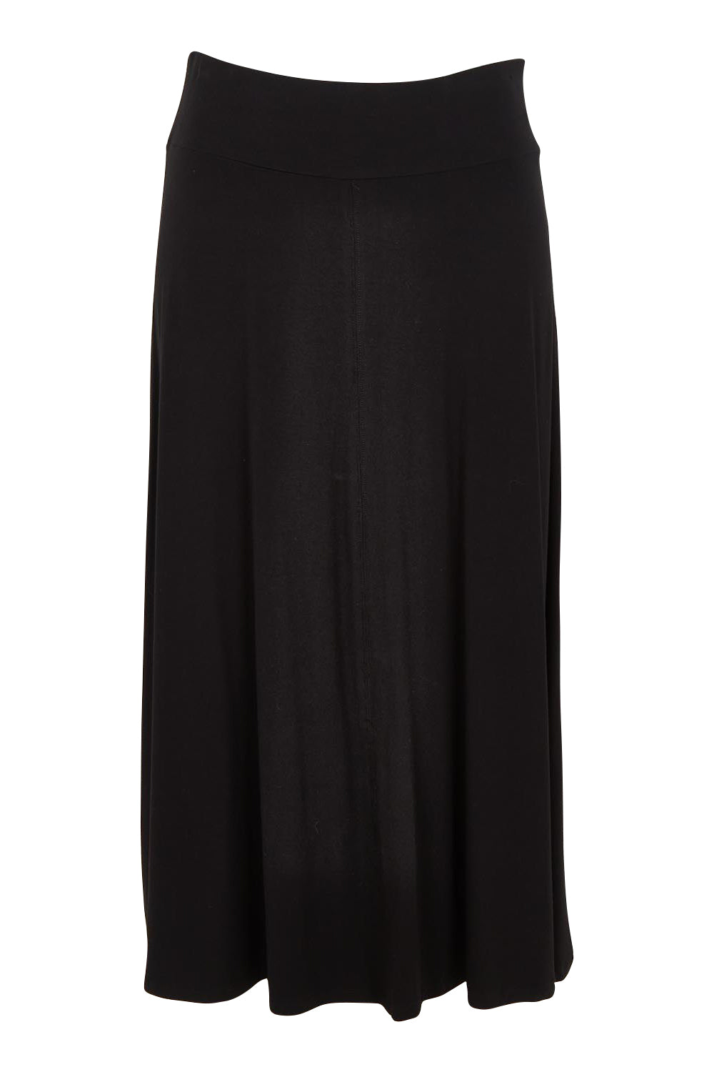 Product shot of The Mix Me Match Me Bamboo Full Skirt in colour Black (Black), from the back