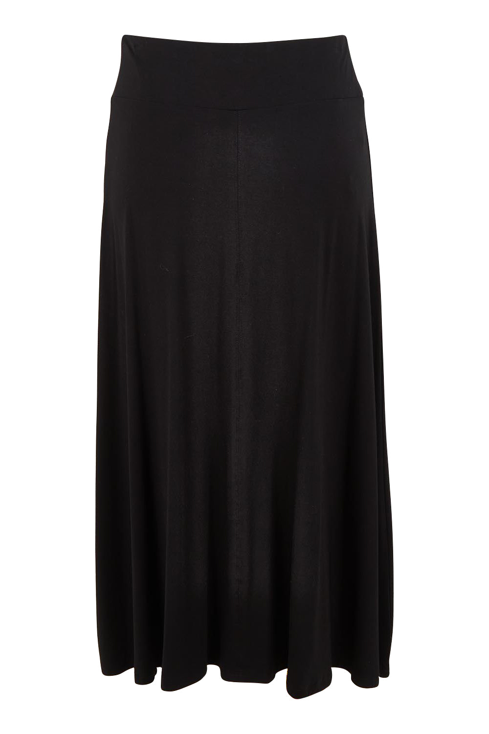Product shot of The Mix Me Match Me Bamboo Full Skirt in colour Black (Black), from the front