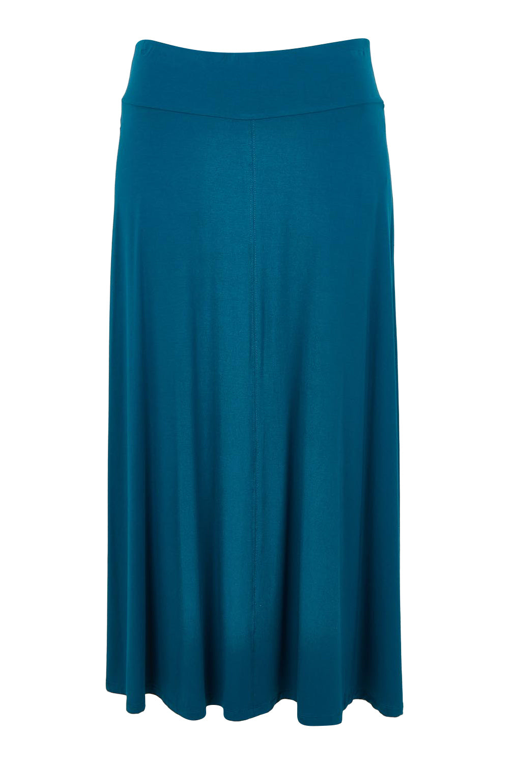 Product shot of The Mix Me Match Me Bamboo Full Skirt in colour Marine (Blue), from the back