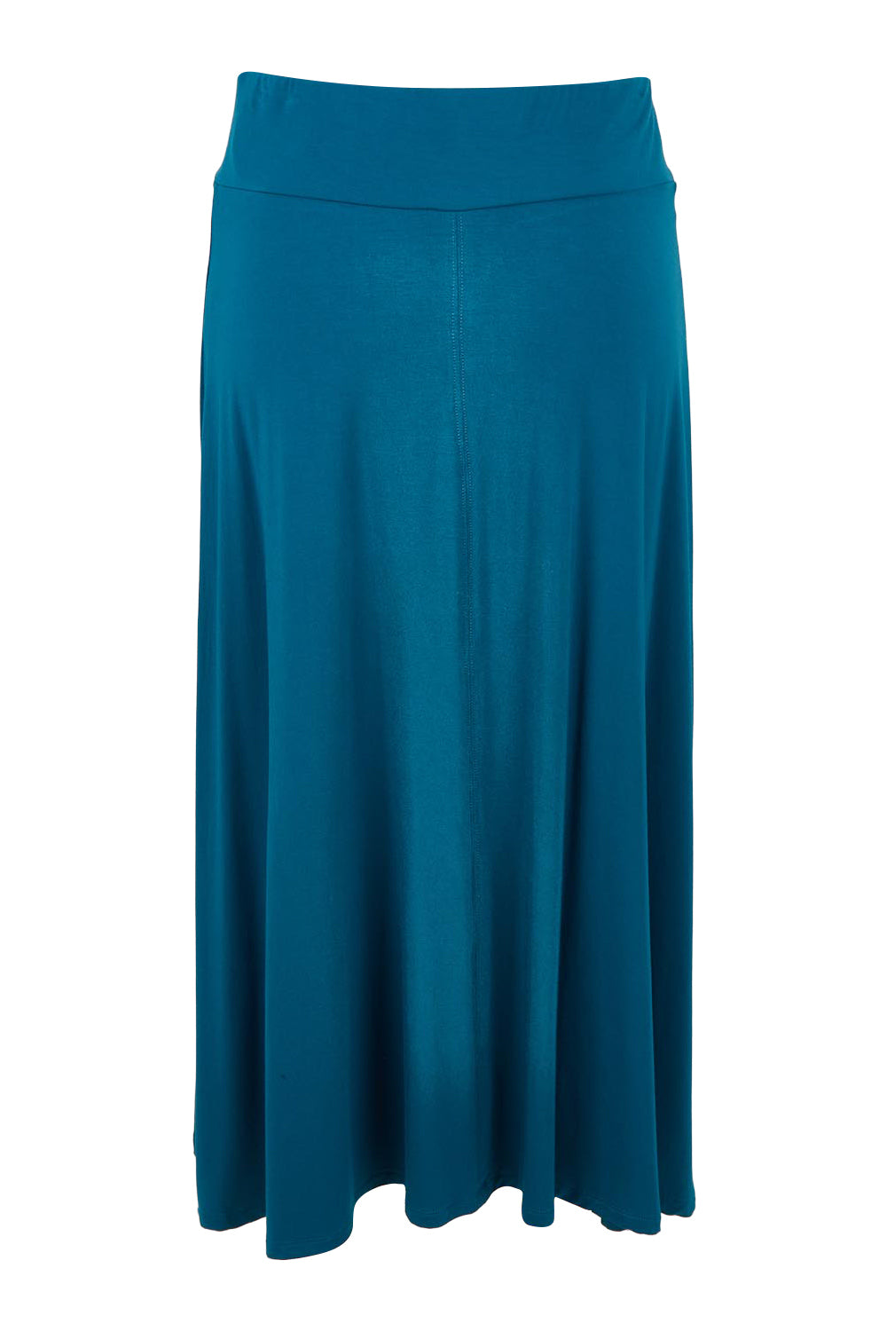 Product shot of The Mix Me Match Me Bamboo Full Skirt in colour Marine (Blue), from the front