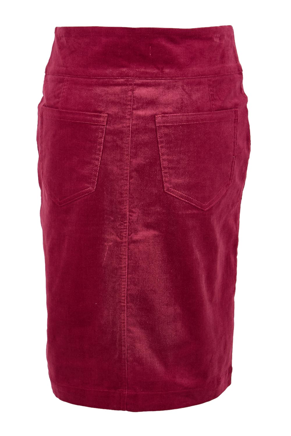 Product shot of the The Keepers Cord Pull On Skirt – Dustyrose in colour Dustyrose, from the back