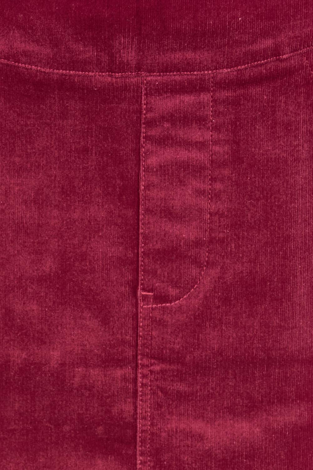 Product shot of the The Keepers Cord Pull On Skirt – Dustyrose in colour Dustyrose, showing detail