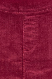 Product shot of the The Keepers Cord Pull On Skirt – Dustyrose in colour Dustyrose, showing detail