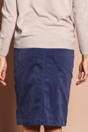 The Keepers Cord Pull On Skirt – Navy