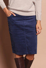 The Keepers Cord Pull On Skirt – Navy