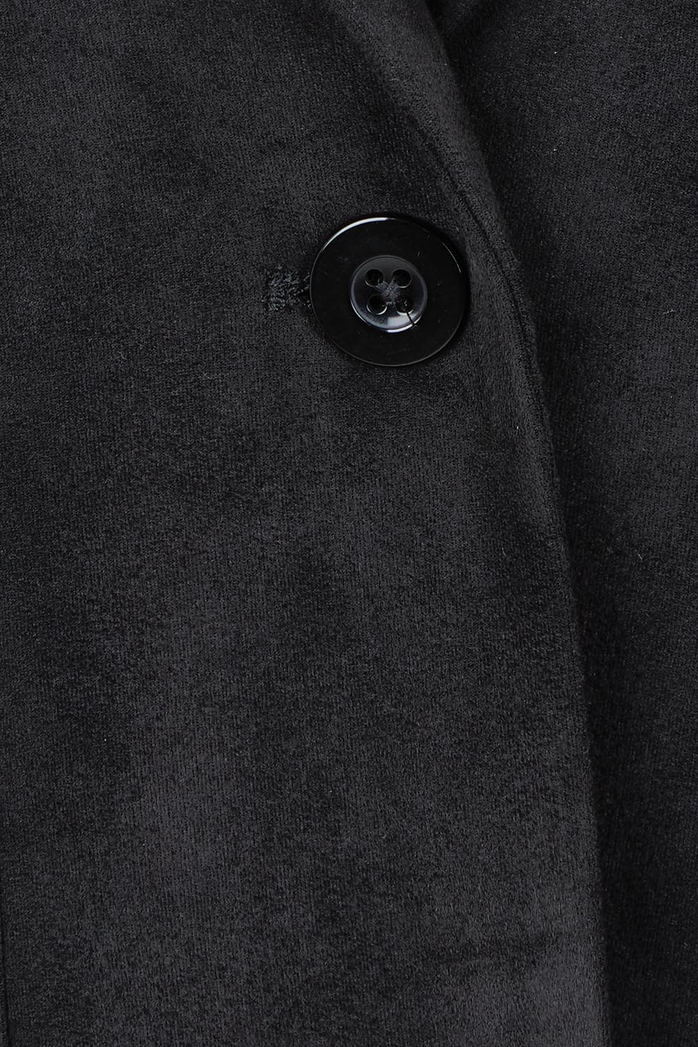 The Luxe Faux Suede Blazer – Black