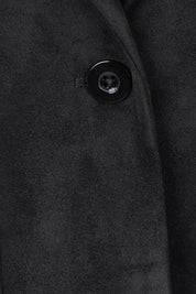 The Luxe Faux Suede Blazer – Black