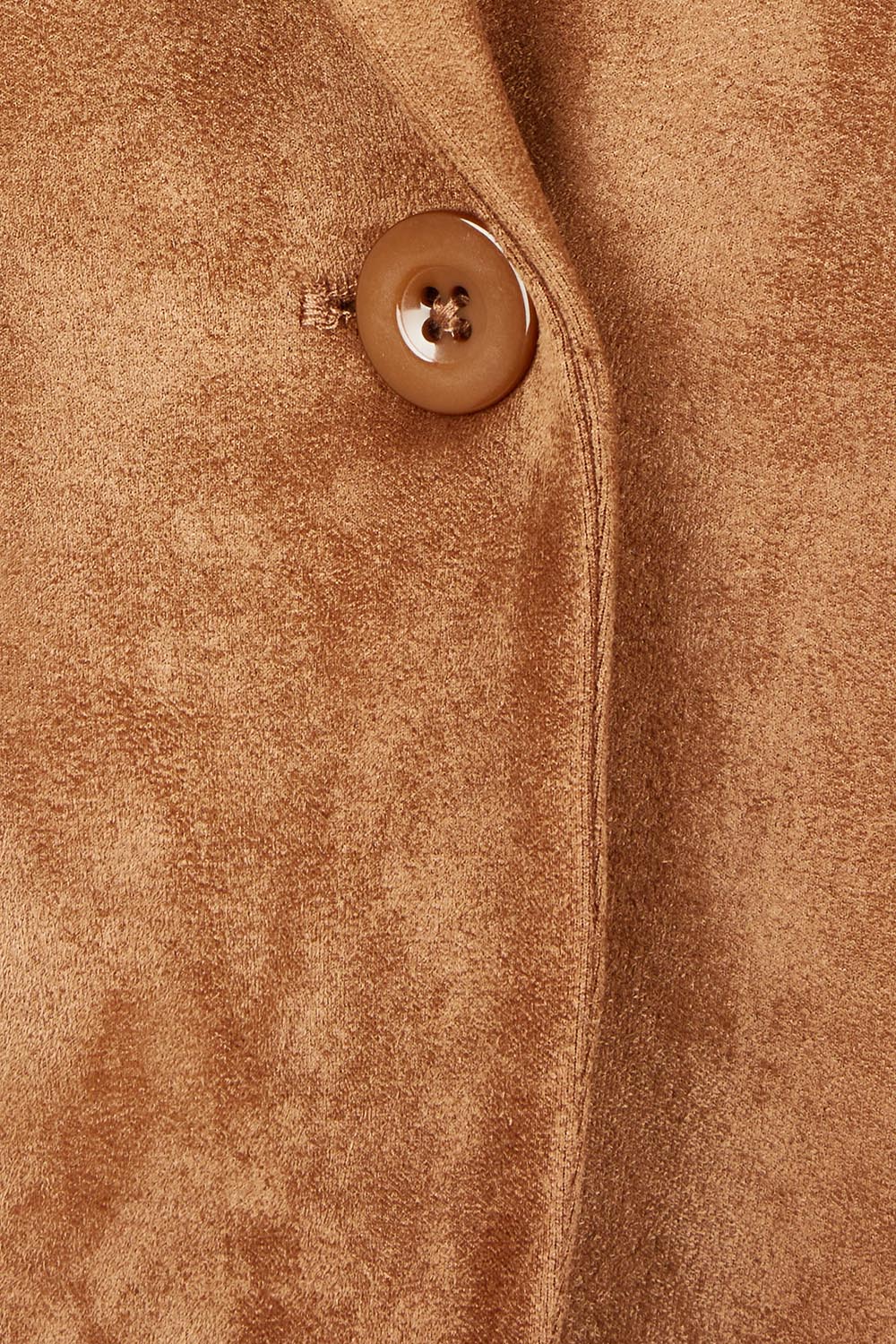 The Luxe Faux Suede Blazer – Tan