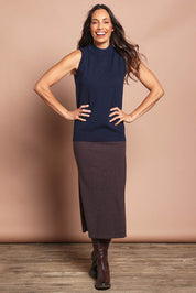 The Travel Anti Pilling Pull On Maxi Skirt – Cocoa