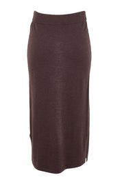 The Travel Anti Pilling Pull On Maxi Skirt – Cocoa