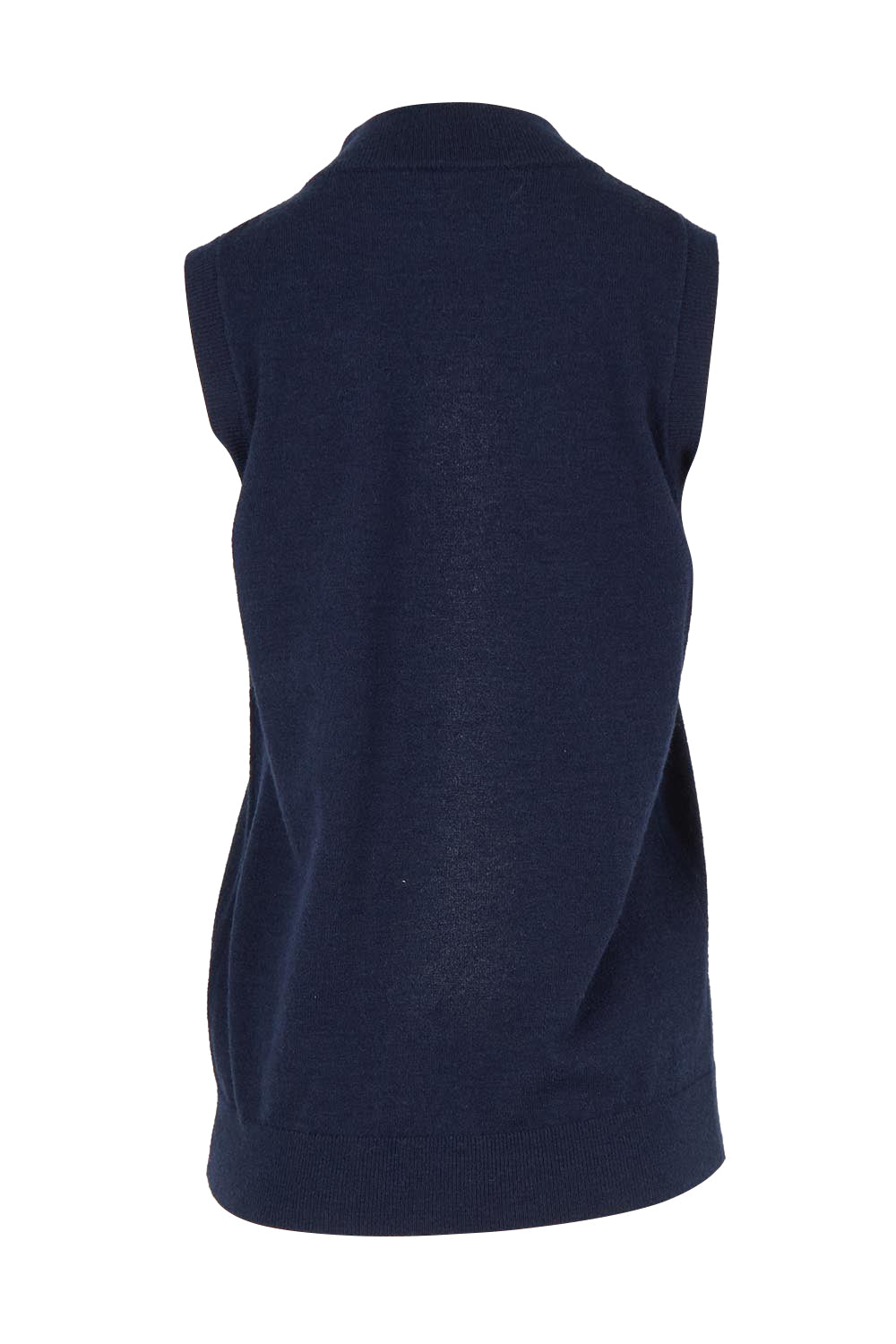 The Travel Anti Pilling Mock Neck Sleeveless Knit – Navy