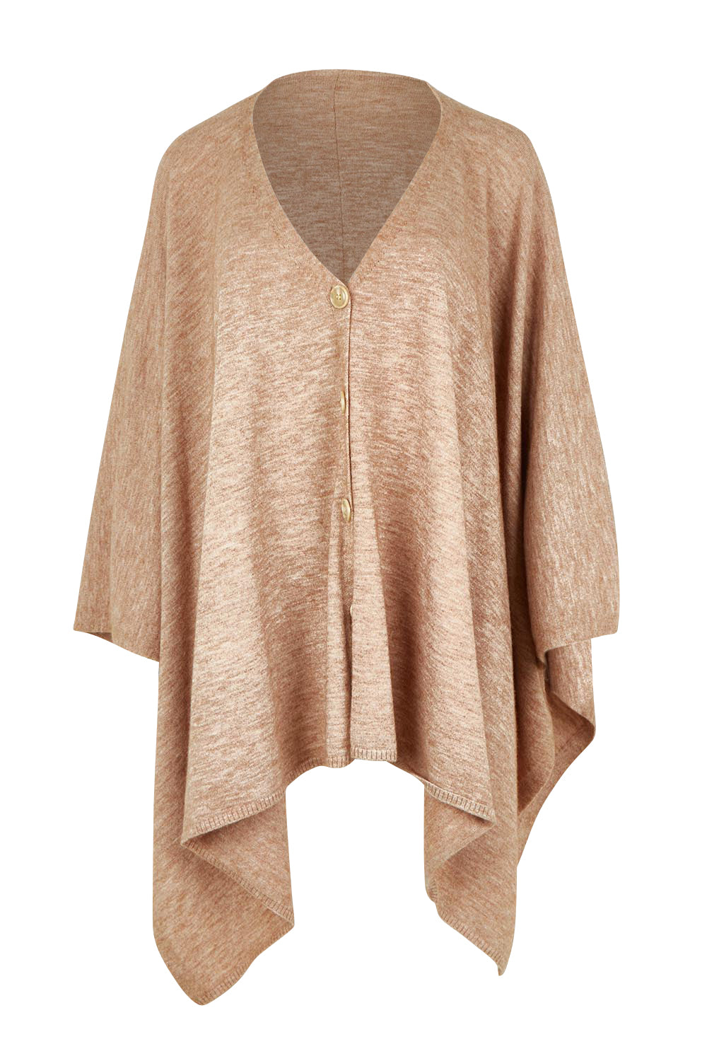 The Travel Anti Pilling 3 Way Poncho – Oatmeal