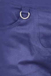 Product shot of the The Teachers Pant With Pockets – Campusblue in colour Campusblue, showing detail
