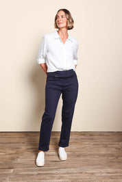 The Teachers Cotton Pant With Pockets - Honorblue