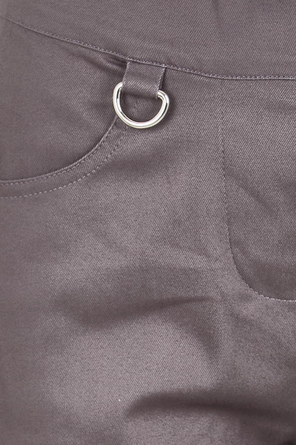 Product shot of the The Teachers Pant With Pockets – Prepgrey in colour Prepgrey, showing detail
