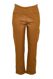 The Teachers Cotton Pant With Pockets – Rust
