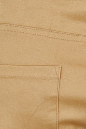 Product shot of The Teachers Cotton Pant With Pockets in colour Sandstone, detail