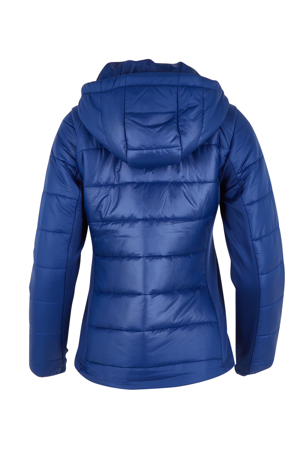 Product shot of The Keepers Puffer Jacket in colour Navy (Blue), from the back