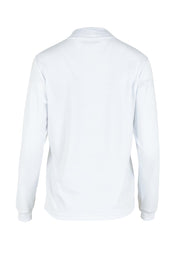 Product shot of The Cotton Blend Skivvy in colour White (White), from the back