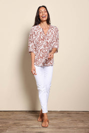 The Cotton Pull On Stretch Comfort Pant – White