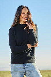The Super Soft Knit Skivvy – Black