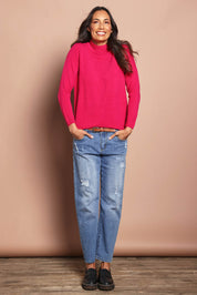 The Super Soft Knit Skivvy – Cerise