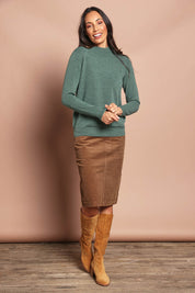 The Super Soft Knit Skivvy – Moss