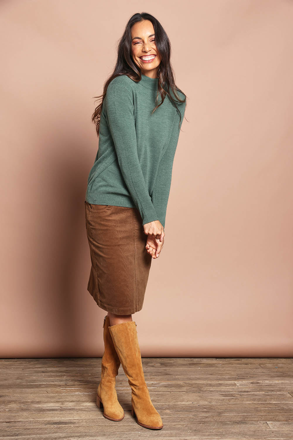 The Super Soft Knit Skivvy – Moss