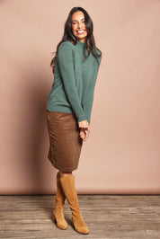 The Super Soft Knit Skivvy – Moss