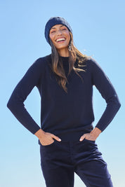 The Super Soft Knit Skivvy – Navy