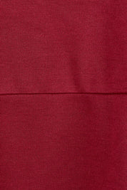 Product shot of The Easy Wear Pocket Dress in colour Port (Red), detail