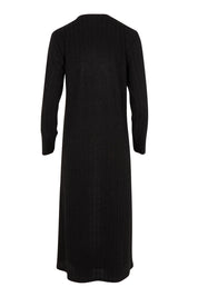 Product shot of The Easy Wear Knit Dress in colour Black (Black), from the back