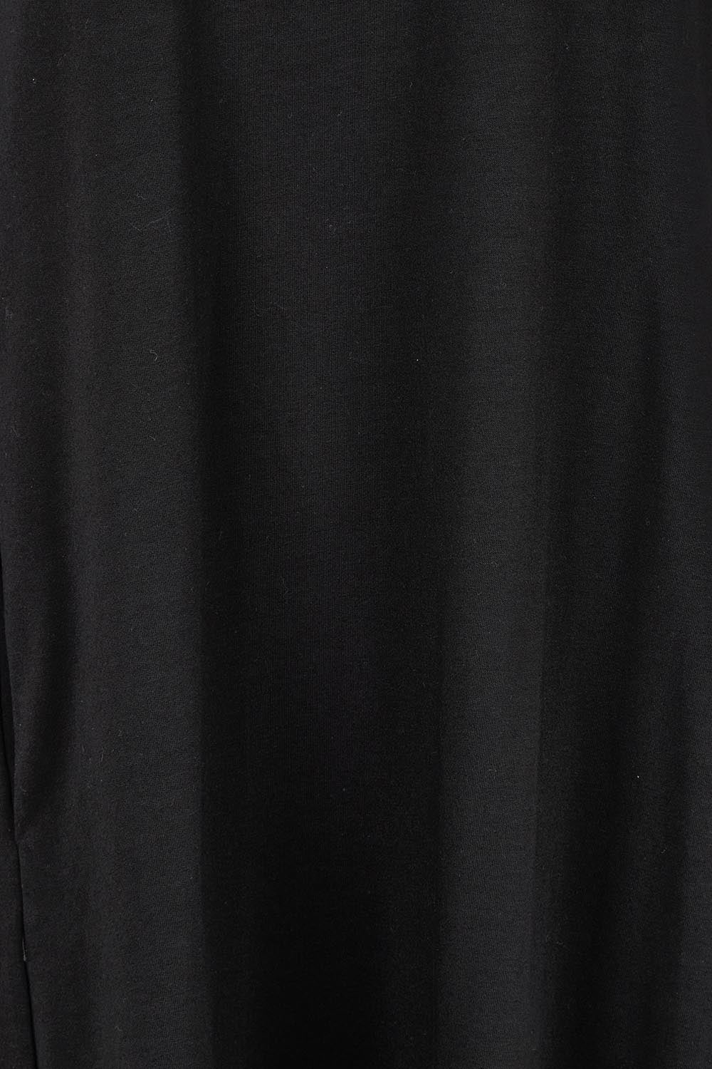 The Cotton Blend Cowl Neck Dress – Black