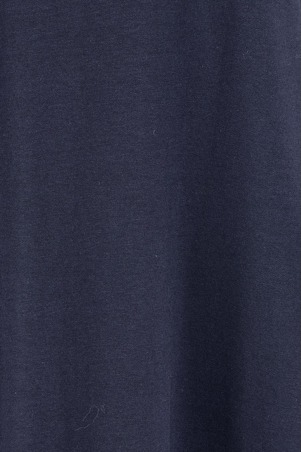 The Cotton Blend Cowl Neck Dress – Navy